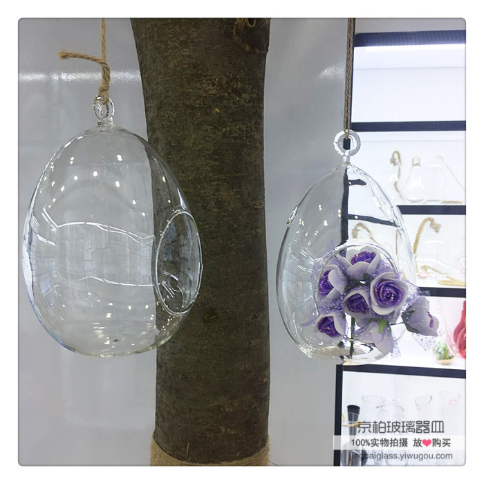 Hanging glass vase small transparent bottle home wedding flower decorations Hanging glass vase small transparent bottle home wedding flower decorations