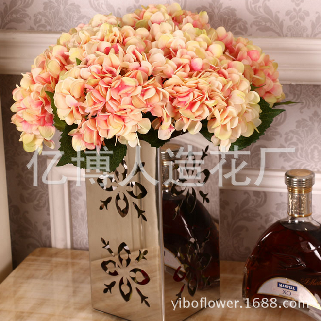 High simulation of single pulp supporting Hydrangea Hydrangea flowers wholesale wedding flower