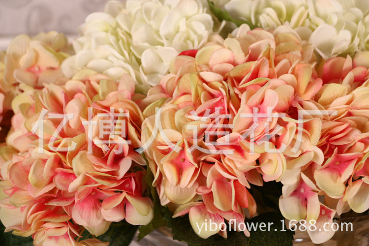 High simulation of single pulp supporting Hydrangea Hydrangea flowers wholesale wedding flower High simulation of single pulp supporting Hydrangea Hydrangea flowers wholesale wedding flower