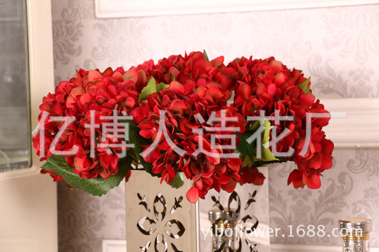 High simulation of single pulp supporting Hydrangea Hydrangea flowers wholesale wedding flower High simulation of single pulp supporting Hydrangea Hydrangea flowers wholesale wedding flower