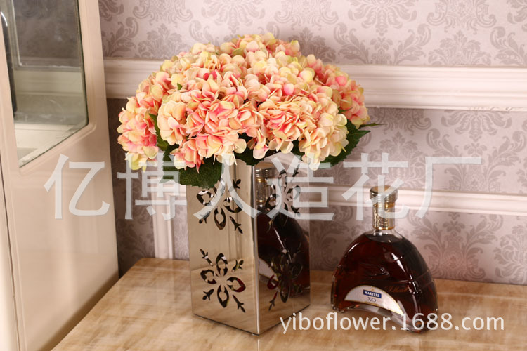 High simulation of single pulp supporting Hydrangea Hydrangea flowers wholesale wedding flower High simulation of single pulp supporting Hydrangea Hydrangea flowers wholesale wedding flower