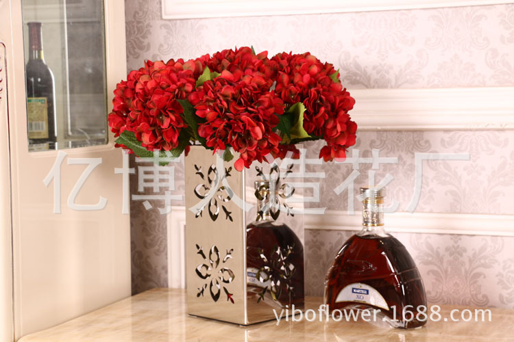 High simulation of single pulp supporting Hydrangea Hydrangea flowers wholesale wedding flower High simulation of single pulp supporting Hydrangea Hydrangea flowers wholesale wedding flower