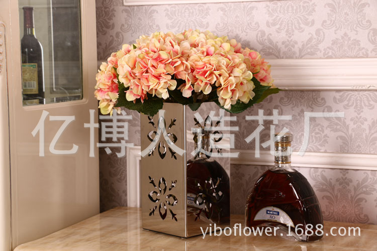 High simulation of single pulp supporting Hydrangea Hydrangea flowers wholesale wedding flower High simulation of single pulp supporting Hydrangea Hydrangea flowers wholesale wedding flower
