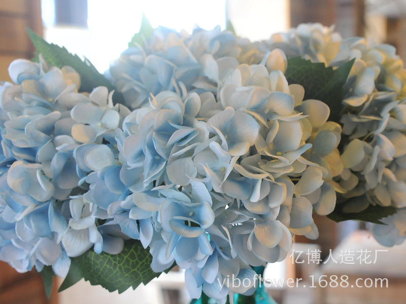 High simulation of single pulp supporting Hydrangea Hydrangea flowers wholesale wedding flower High simulation of single pulp supporting Hydrangea Hydrangea flowers wholesale wedding flower