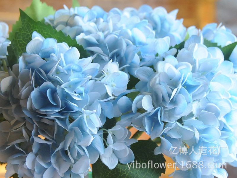 High simulation of single pulp supporting Hydrangea Hydrangea flowers wholesale wedding flower High simulation of single pulp supporting Hydrangea Hydrangea flowers wholesale wedding flower