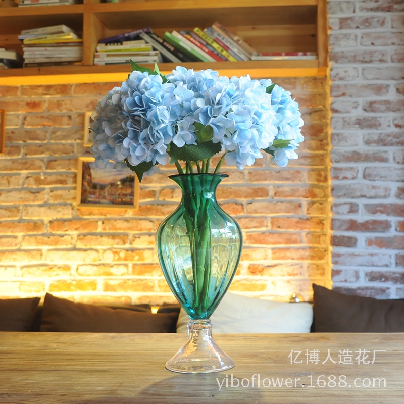High simulation of single pulp supporting Hydrangea Hydrangea flowers wholesale wedding flower High simulation of single pulp supporting Hydrangea Hydrangea flowers wholesale wedding flower