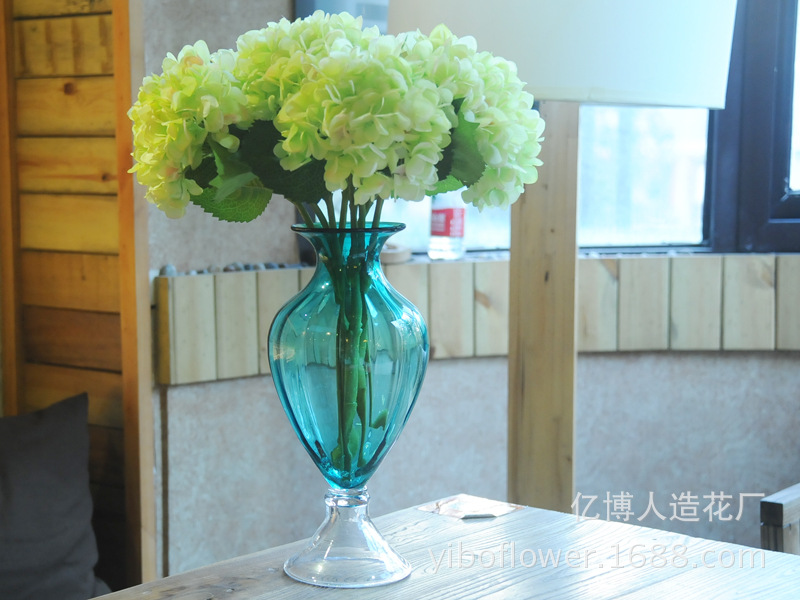 High simulation of single pulp supporting Hydrangea Hydrangea flowers wholesale wedding flower High simulation of single pulp supporting Hydrangea Hydrangea flowers wholesale wedding flower