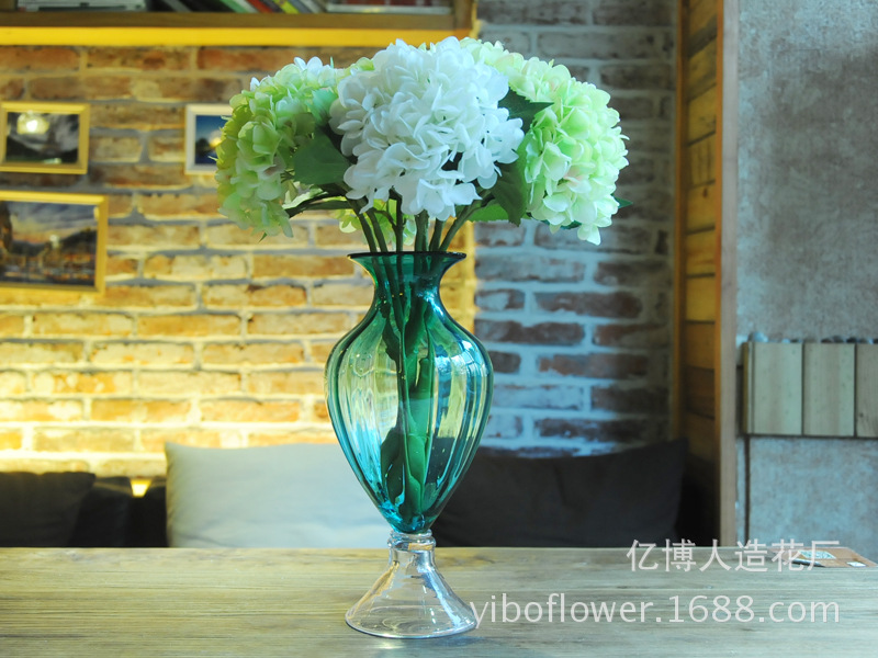 High simulation of single pulp supporting Hydrangea Hydrangea flowers wholesale wedding flower High simulation of single pulp supporting Hydrangea Hydrangea flowers wholesale wedding flower
