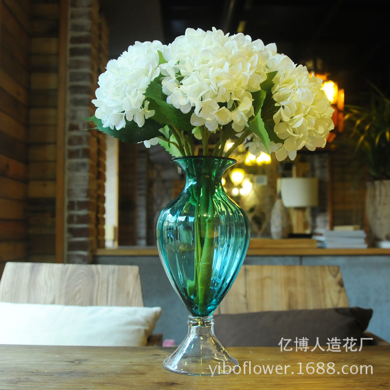 High simulation of single pulp supporting Hydrangea Hydrangea flowers wholesale wedding flower High simulation of single pulp supporting Hydrangea Hydrangea flowers wholesale wedding flower