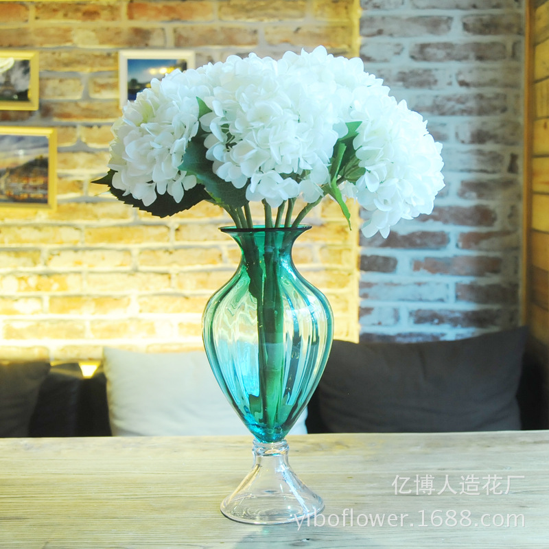 High simulation of single pulp supporting Hydrangea Hydrangea flowers wholesale wedding flower High simulation of single pulp supporting Hydrangea Hydrangea flowers wholesale wedding flower