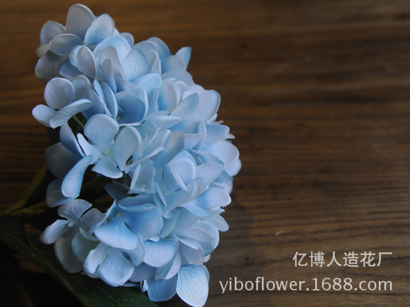 High simulation of single pulp supporting Hydrangea Hydrangea flowers wholesale wedding flower High simulation of single pulp supporting Hydrangea Hydrangea flowers wholesale wedding flower