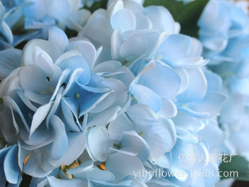 High simulation of single pulp supporting Hydrangea Hydrangea flowers wholesale wedding flower High simulation of single pulp supporting Hydrangea Hydrangea flowers wholesale wedding flower