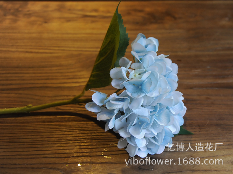 High simulation of single pulp supporting Hydrangea Hydrangea flowers wholesale wedding flower High simulation of single pulp supporting Hydrangea Hydrangea flowers wholesale wedding flower