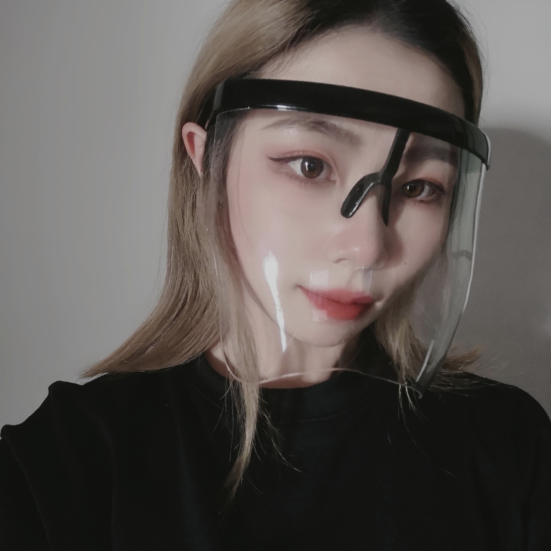 Bowl-Type Extended Version Integrated Goggles Mask Cover Full Face All-Inclusive Goggles Dustproof Anti-Splash Anti-Fog