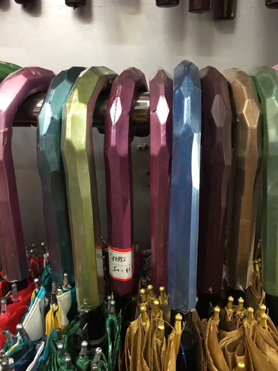 56cm 12-Bone Automatic Satin Umbrella Sun-Proof Rain-Proof Satin Fabric Rain-Proof Dual-Use Supermarket Special Offer Low Price Wholesale