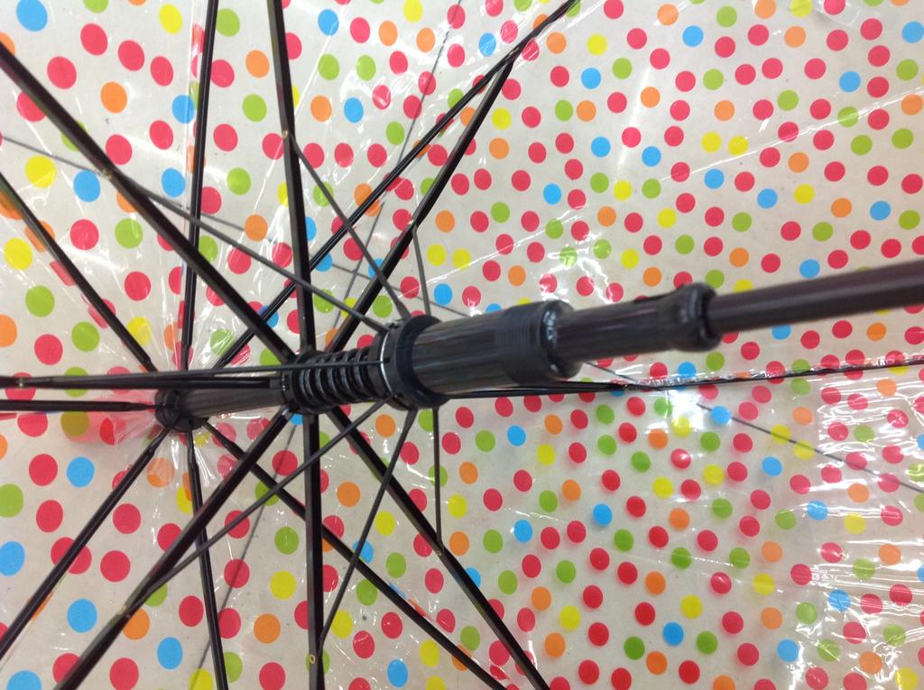 【RST022】 manufacturers spot dots transparent umbrella wholesale gift umbrella umbrella umbrella straight umbrella