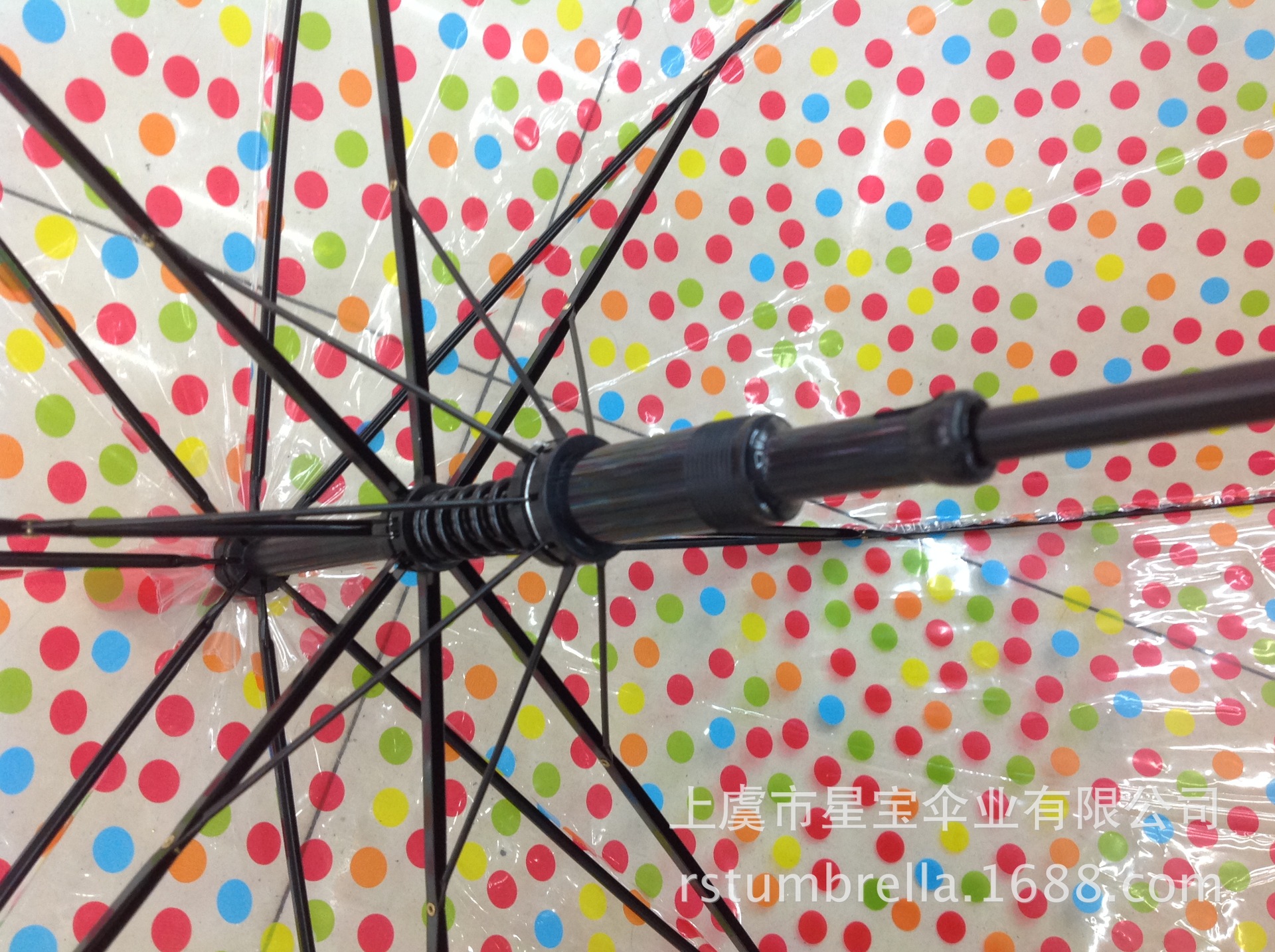 【RST022】 manufacturers spot dots transparent umbrella wholesale gift umbrella umbrella umbrella straight umbrella