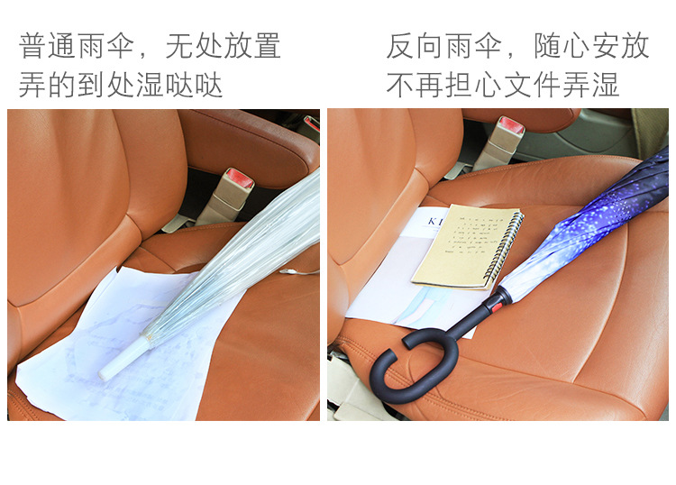 Reverse Direction Umbrella Foldable Rain and Rain Dual-Use Oversized Umbrella for Two Persons Car Special Double-Layer Reverse Wall-Free C- Type Reverse Direction Umbrella Foldable Rain and Rain Dual-Use Oversized Umbrella for Two Persons Car Special Double-Layer Reverse Wall-Free C- Type