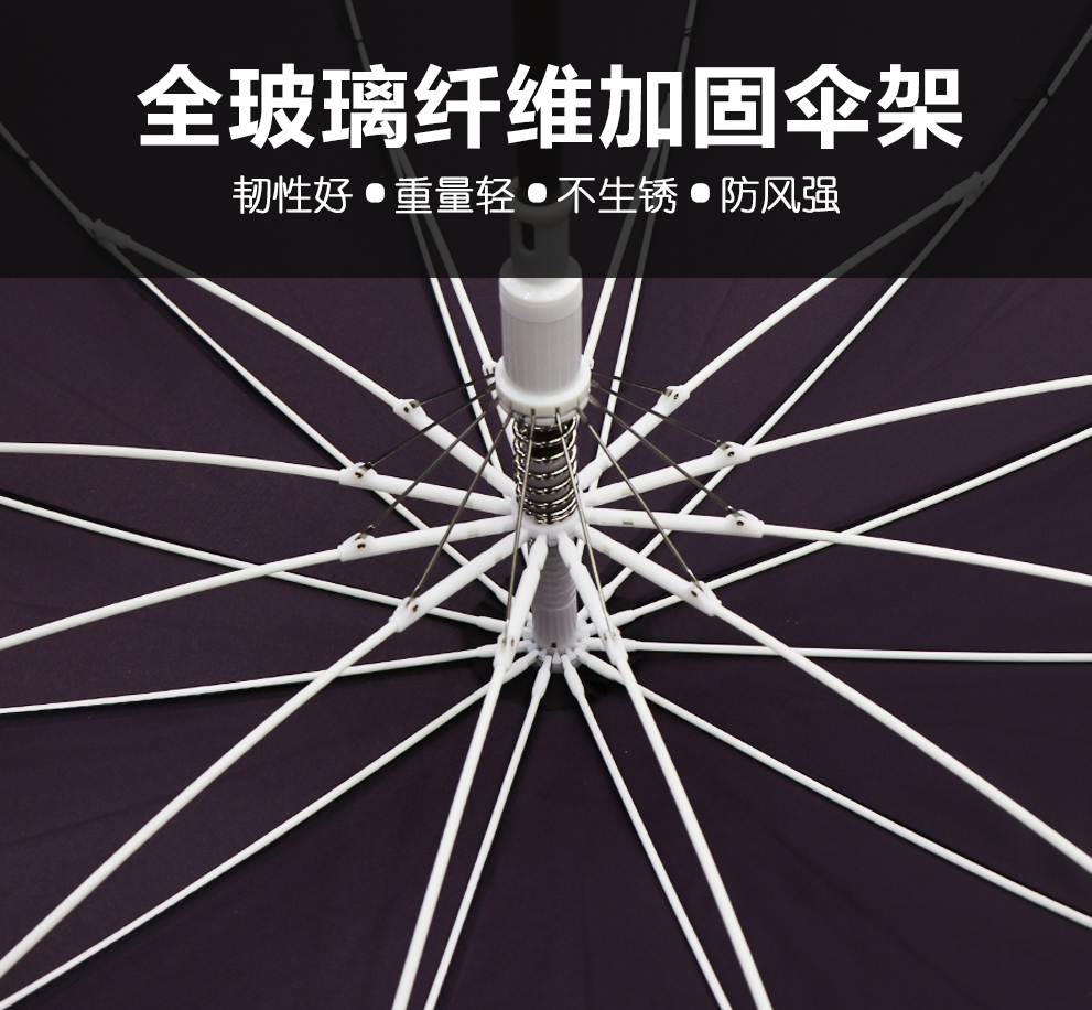 Advertising umbrella customized with strong wind resistant plain umbrella wholesale