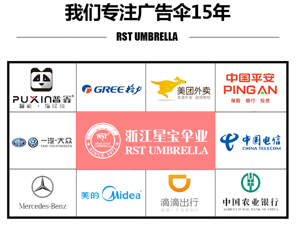 Advertising umbrella customized with strong wind resistant plain umbrella wholesale