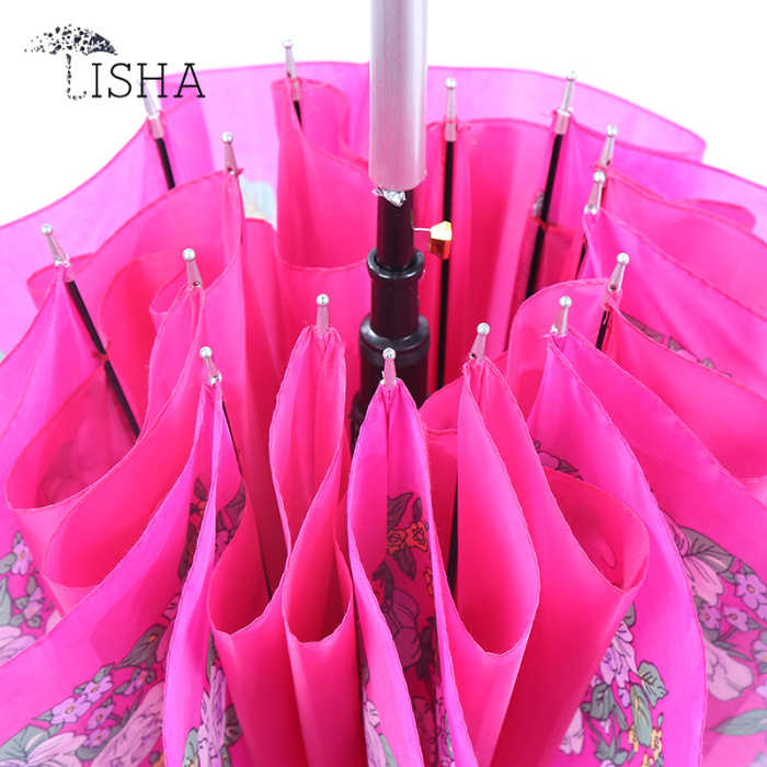 60 cm double layer cloth umbrella automatic umbrella factory direct sales