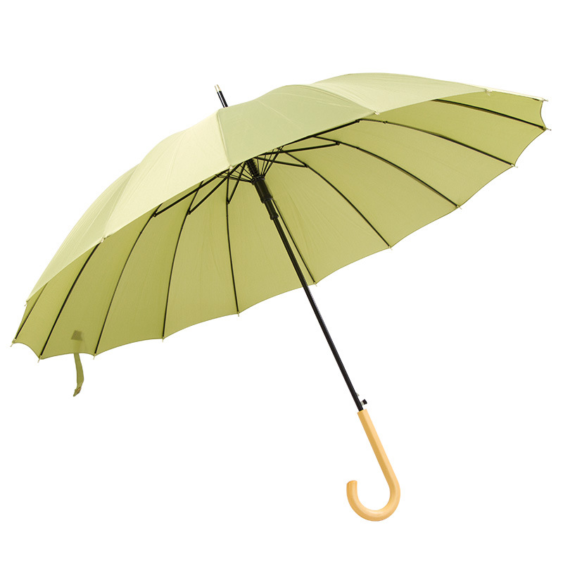 Long Handle Umbrella Women&#039;s Large Student Mori Style Straight Handle Retro Double Oversized Simple Rain and Rain Dual-Use Korean Advertising Umbrella