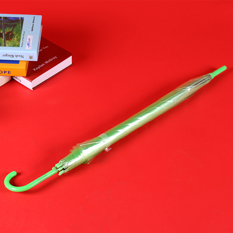 Colorful Transparent Umbrella Straight Rod Automatic Umbrella Long Handle Umbrella Umbrella Logo Colorful Transparent Umbrella Straight Rod Automatic Umbrella Long Handle Umbrella Umbrella Logo