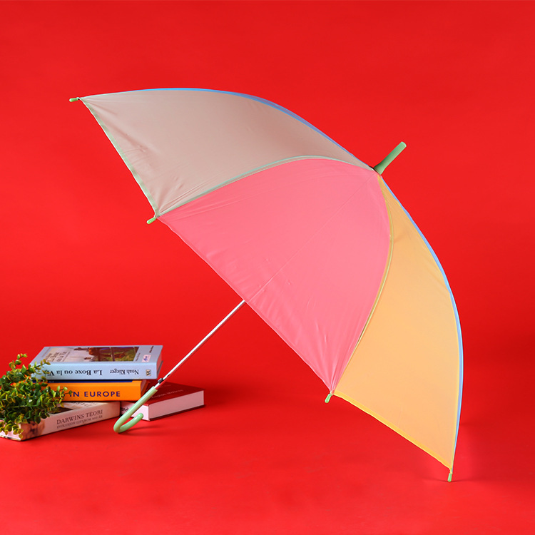 Colorful Transparent Umbrella Straight Rod Automatic Umbrella Long Handle Umbrella Umbrella Logo Colorful Transparent Umbrella Straight Rod Automatic Umbrella Long Handle Umbrella Umbrella Logo