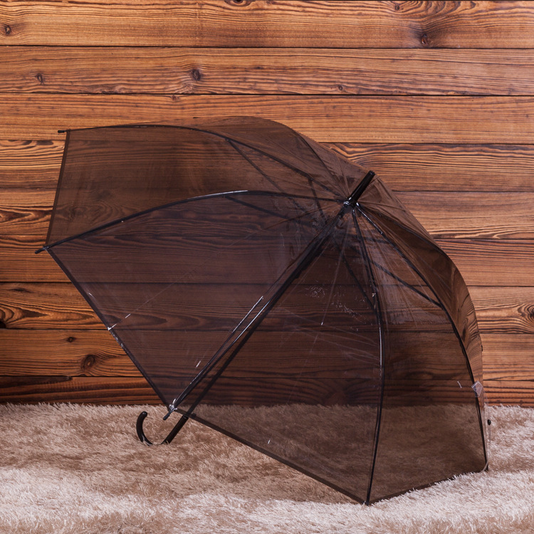 Colorful Transparent Umbrella Straight Rod Automatic Umbrella Long Handle Umbrella Umbrella Logo Colorful Transparent Umbrella Straight Rod Automatic Umbrella Long Handle Umbrella Umbrella Logo
