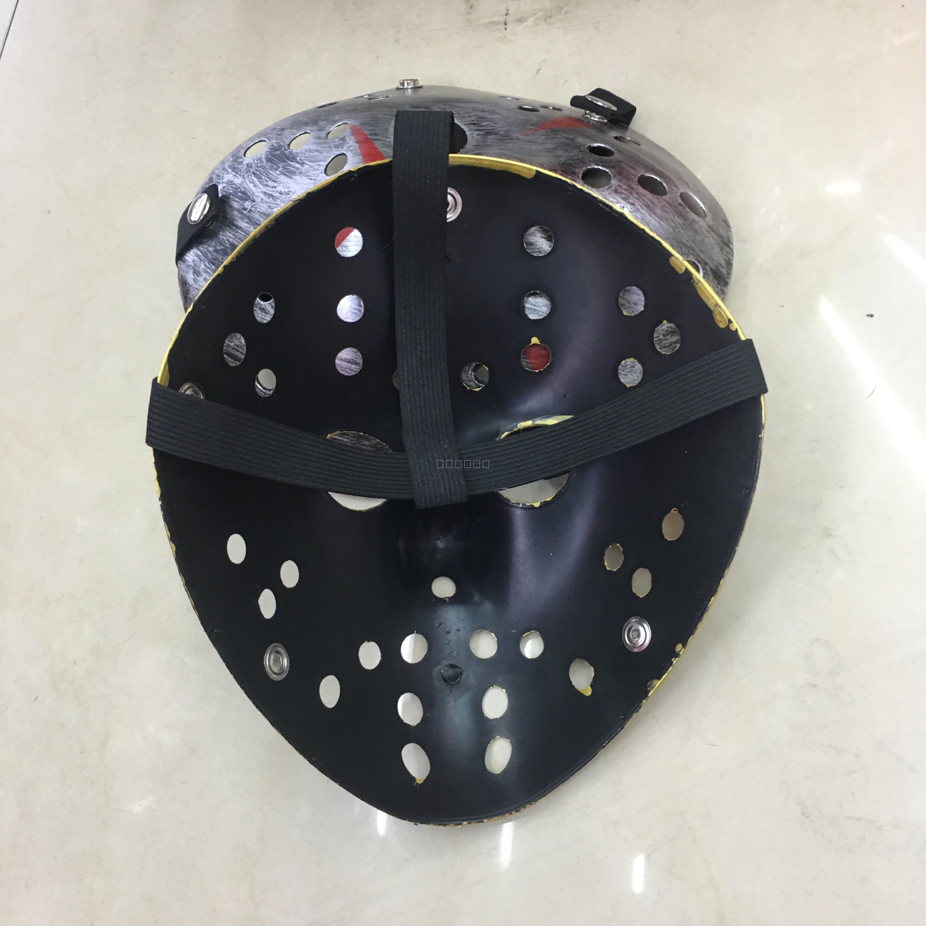 Halloween Ball Jason Hole Mask Alien Luminous Horror Scary Antique Copper Porous Mask Props