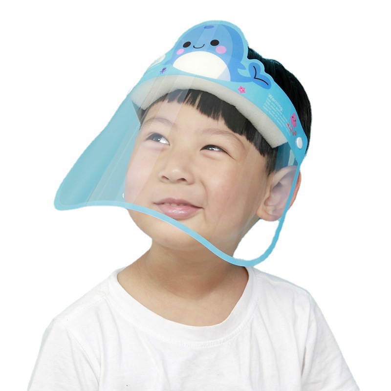 Factory Protective Mask Adult and Children Cartoon Transparent HD Anti-Fog Anti-Splash Foam Oil-Proof Screen in Stock