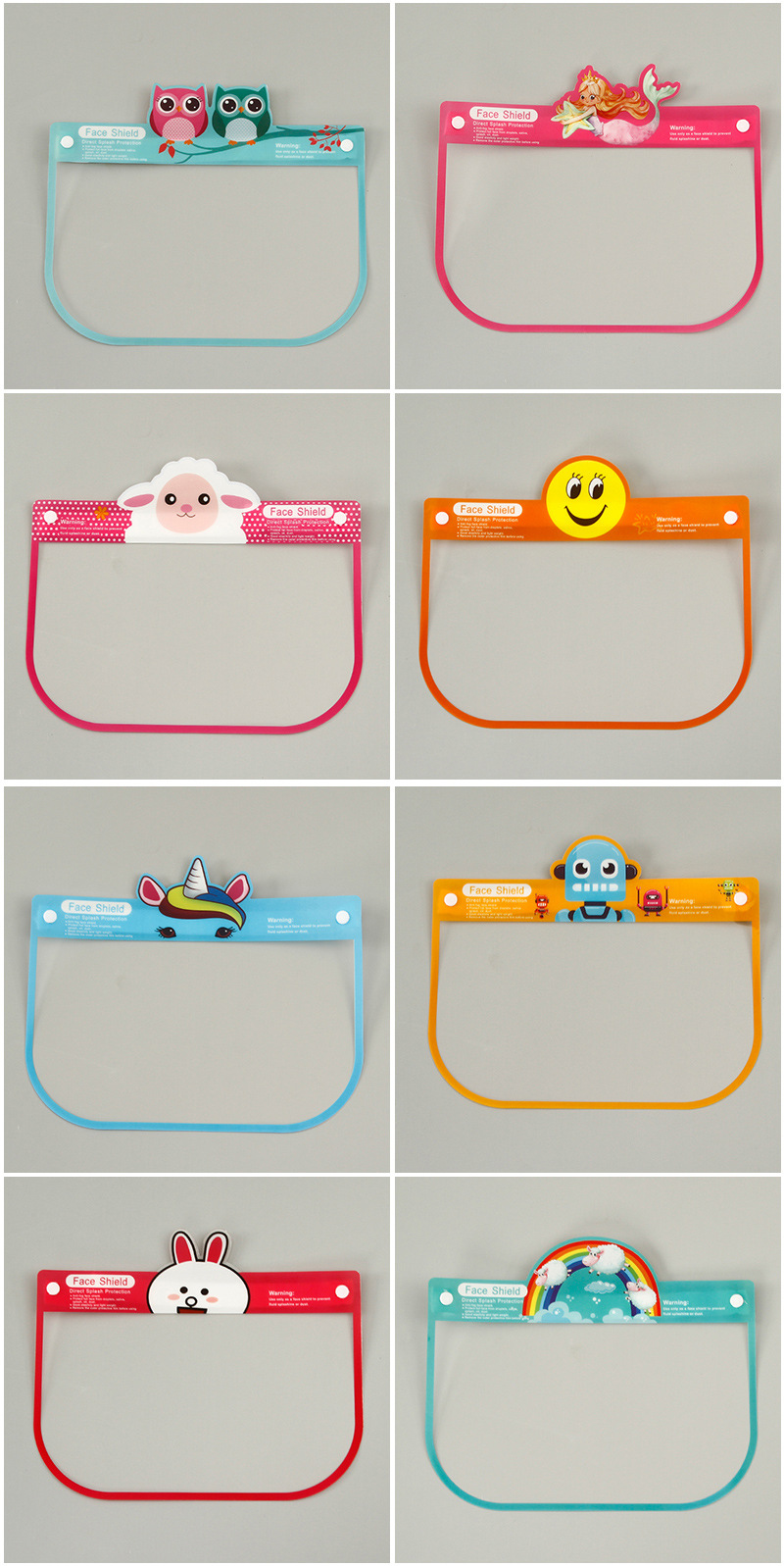 Factory Protective Mask Adult and Children Cartoon Transparent HD Anti-Fog Anti-Splash Foam Oil-Proof Screen in Stock Factory Protective Mask Adult and Children Cartoon Transparent HD Anti-Fog Anti-Splash Foam Oil-Proof Screen in Stock