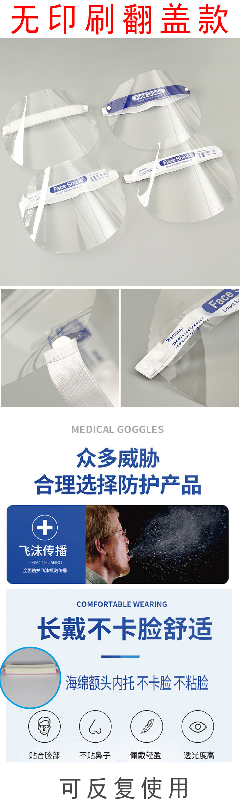 Factory Protective Mask Adult and Children Cartoon Transparent HD Anti-Fog Anti-Splash Foam Oil-Proof Screen in Stock Factory Protective Mask Adult and Children Cartoon Transparent HD Anti-Fog Anti-Splash Foam Oil-Proof Screen in Stock