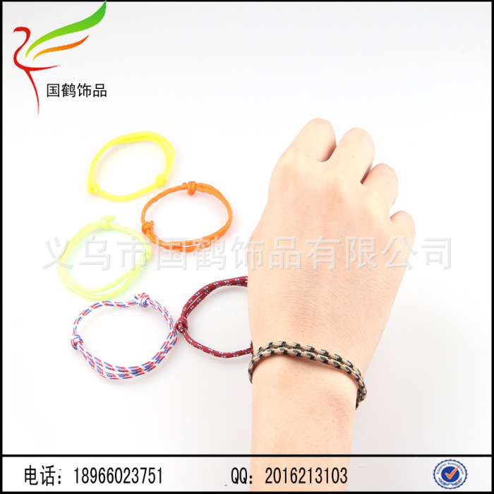 A colorful line evil hand rope hand woven rope rope bracelet red umbrella