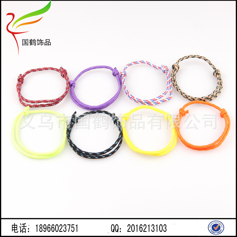 A colorful line evil hand rope hand woven rope rope bracelet red umbrella
