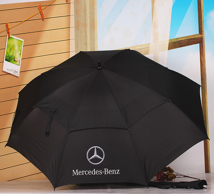 Men's Business Benz BMW Ferrari Double-Layer Oversized Long Handle Umbrella Double Straight Rod Advertising Umbrella Men's Business Benz BMW Ferrari Double-Layer Oversized Long Handle Umbrella Double Straight Rod Advertising Umbrella
