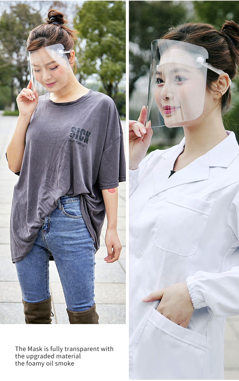 Stock a large supply of protective face mask face mask anti oil anti fog anti spray splash mask Stock a large supply of protective face mask face mask anti oil anti fog anti spray splash mask