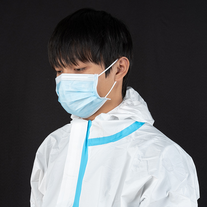 Disposable Mask Non-Woven Spray Layer Anti-Spitting Mask Three-Layer Dustproof and Breathable Protective Mask Factory Wholesale