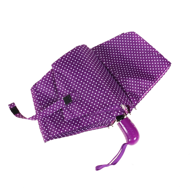 Portable Three-fold umbrella Dual Purpose Clear umbrella Girls Fully automatic Sunshade umbrella