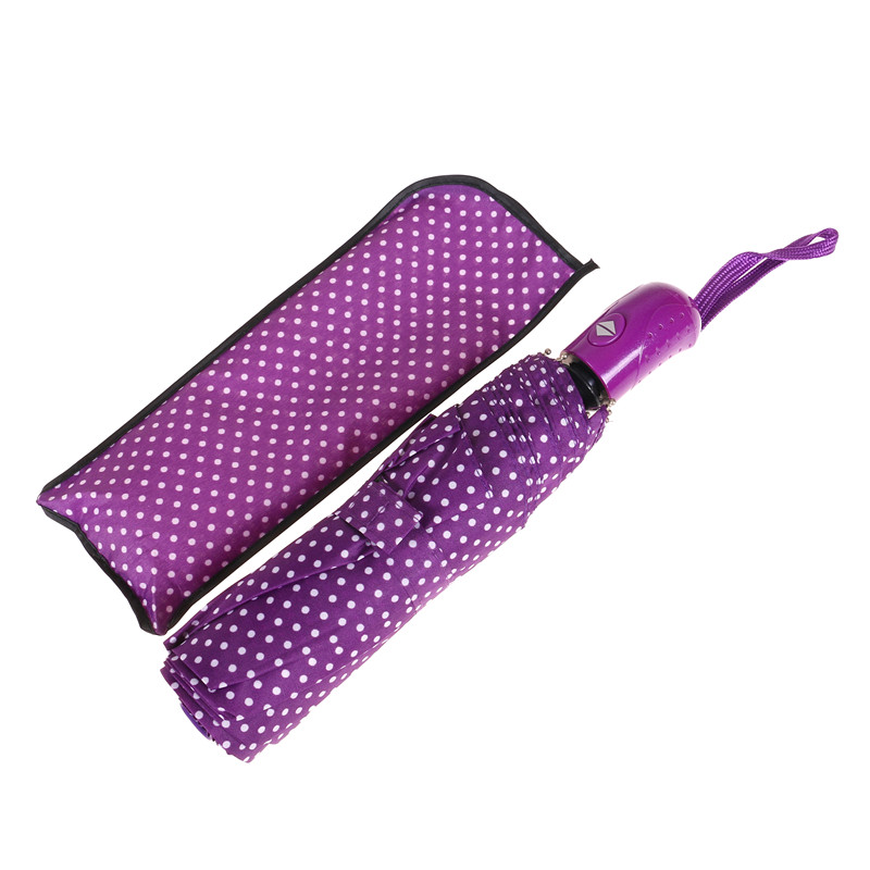 Portable Three-fold umbrella Dual Purpose Clear umbrella Girls Fully automatic Sunshade umbrella