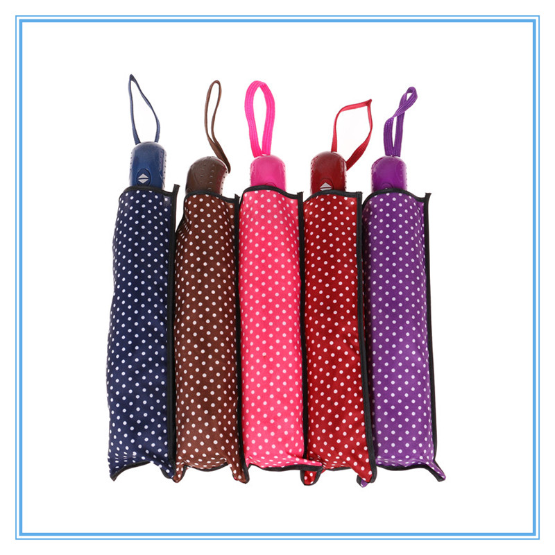 Portable Three-fold umbrella Dual Purpose Clear umbrella Girls Fully automatic Sunshade umbrella