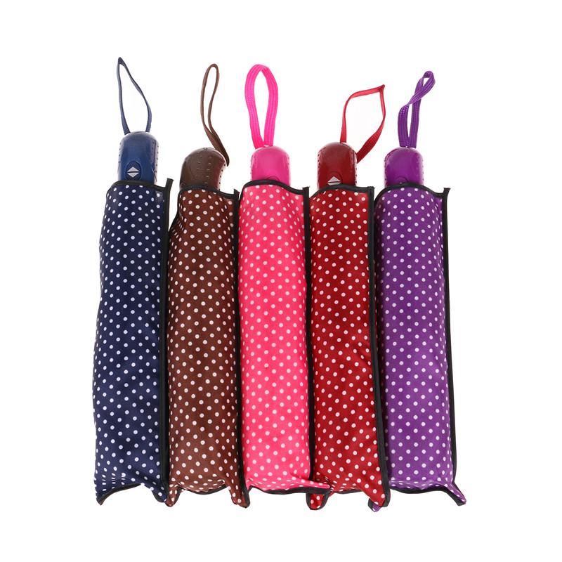 Portable Three-fold umbrella Dual Purpose Clear umbrella Girls Fully automatic Sunshade umbrella