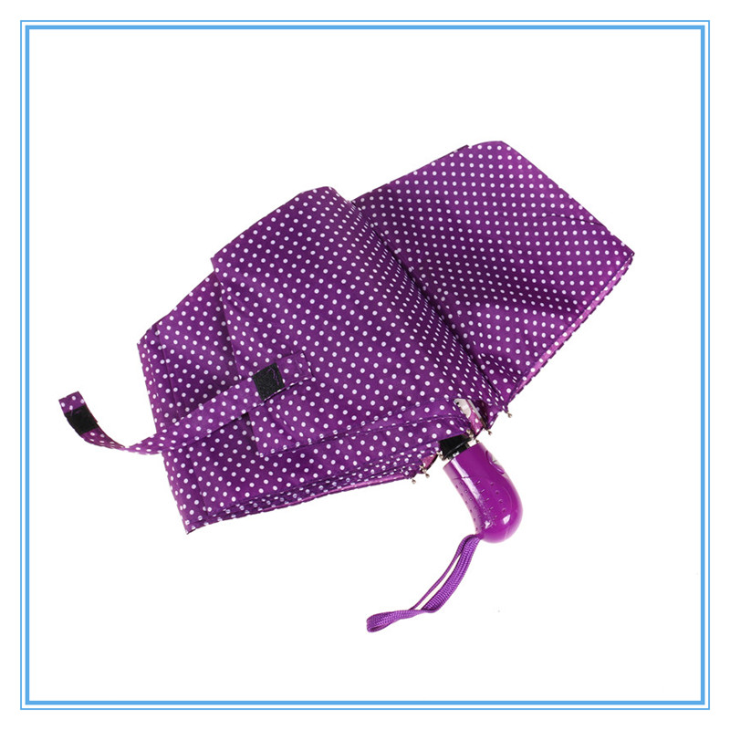 Portable Three-fold umbrella Dual Purpose Clear umbrella Girls Fully automatic Sunshade umbrella