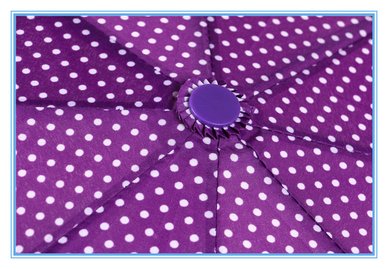 Portable Three-fold umbrella Dual Purpose Clear umbrella Girls Fully automatic Sunshade umbrella