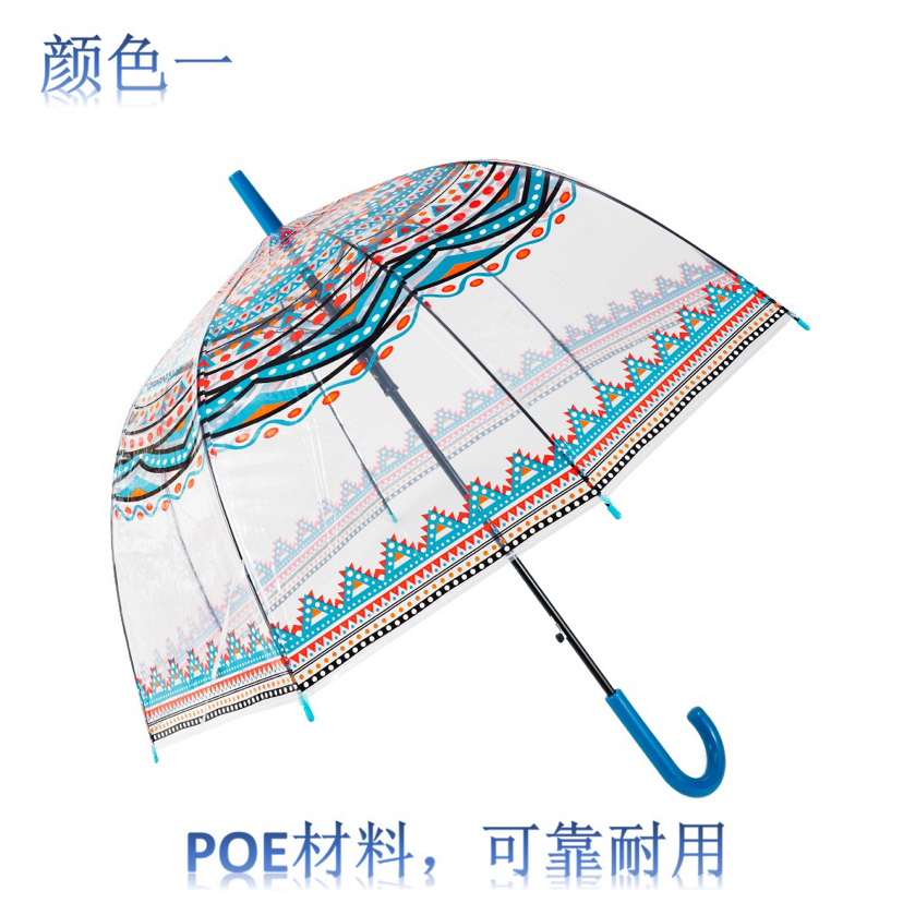 Factory Direct Supply New Automatic Poe Transparent Machine Printing Ins Style Straight Handle Umbrella Adult Umbrella Apollo S Umbrella Factory Direct Supply New Automatic Poe Transparent Machine Printing Ins Style Straight Handle Umbrella Adult Umbrella Apollo S Umbrella