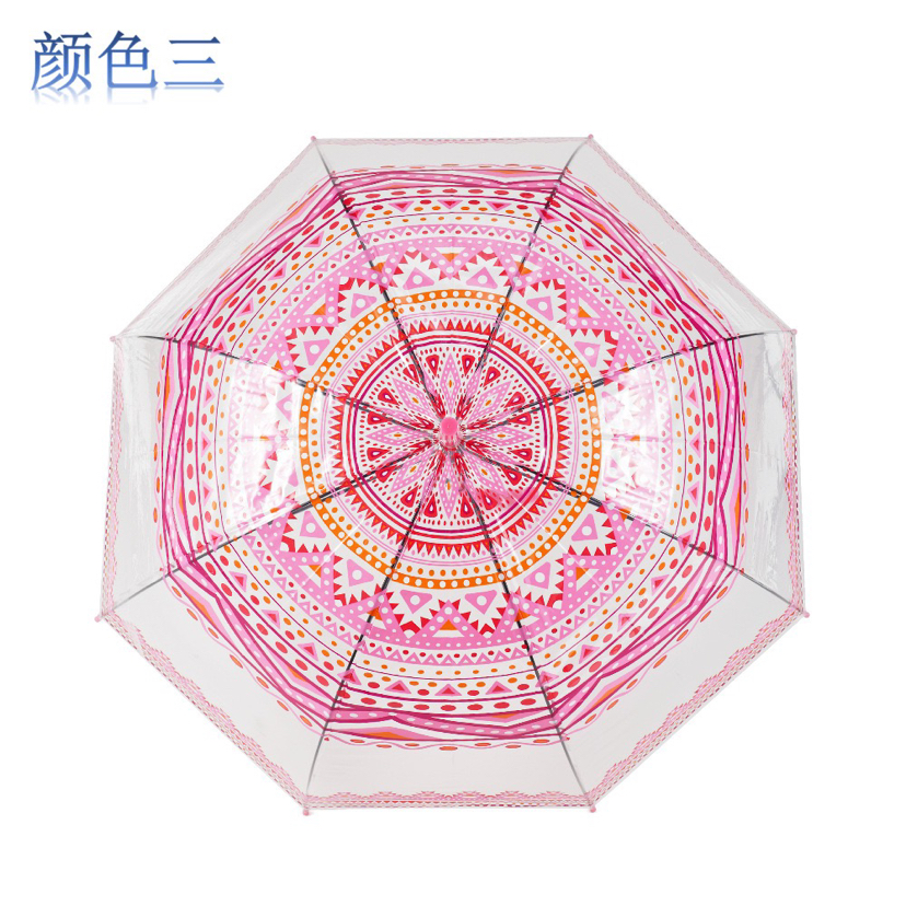 Factory Direct Supply New Automatic Poe Transparent Machine Printing Ins Style Straight Handle Umbrella Adult Umbrella Apollo S Umbrella Factory Direct Supply New Automatic Poe Transparent Machine Printing Ins Style Straight Handle Umbrella Adult Umbrella Apollo S Umbrella