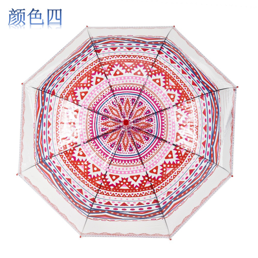 Factory Direct Supply New Automatic Poe Transparent Machine Printing Ins Style Straight Handle Umbrella Adult Umbrella Apollo S Umbrella Factory Direct Supply New Automatic Poe Transparent Machine Printing Ins Style Straight Handle Umbrella Adult Umbrella Apollo S Umbrella
