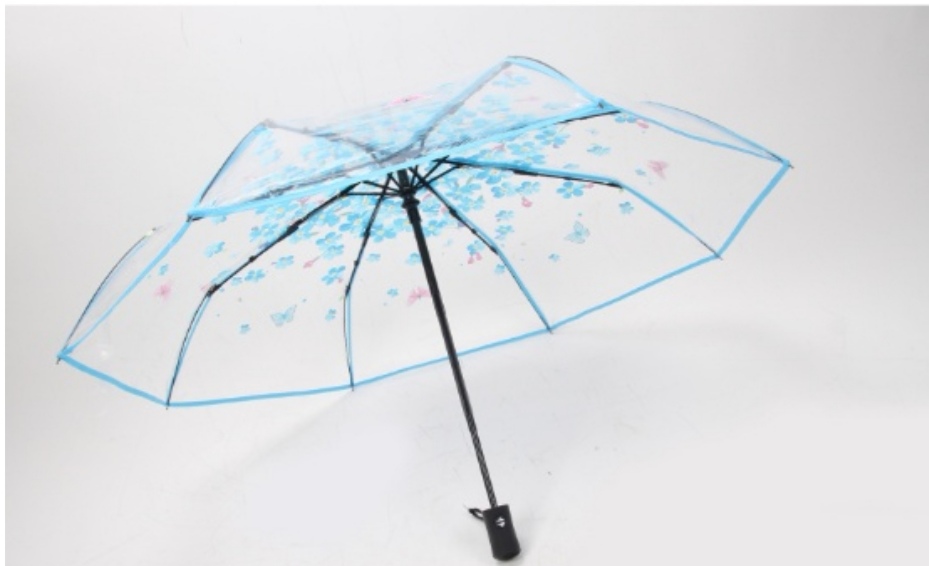 Japanese-Style Long Handle Transparent Frosted Umbrella Photo Internet Hot Fresh Student Children&#039;s Transparent Umbrella Logo Advertising Customization