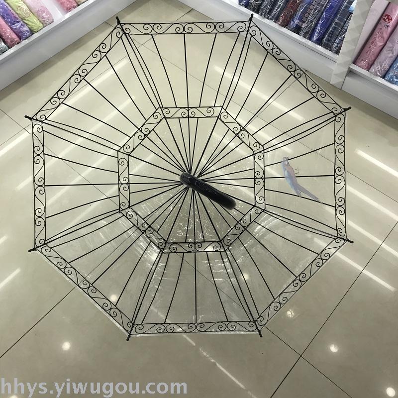 Umbrella, 60cm POE birdcage Printing Umbrella, Transparent Umbrella, Transparent Umbrella, Po Umbrella, Umbrella