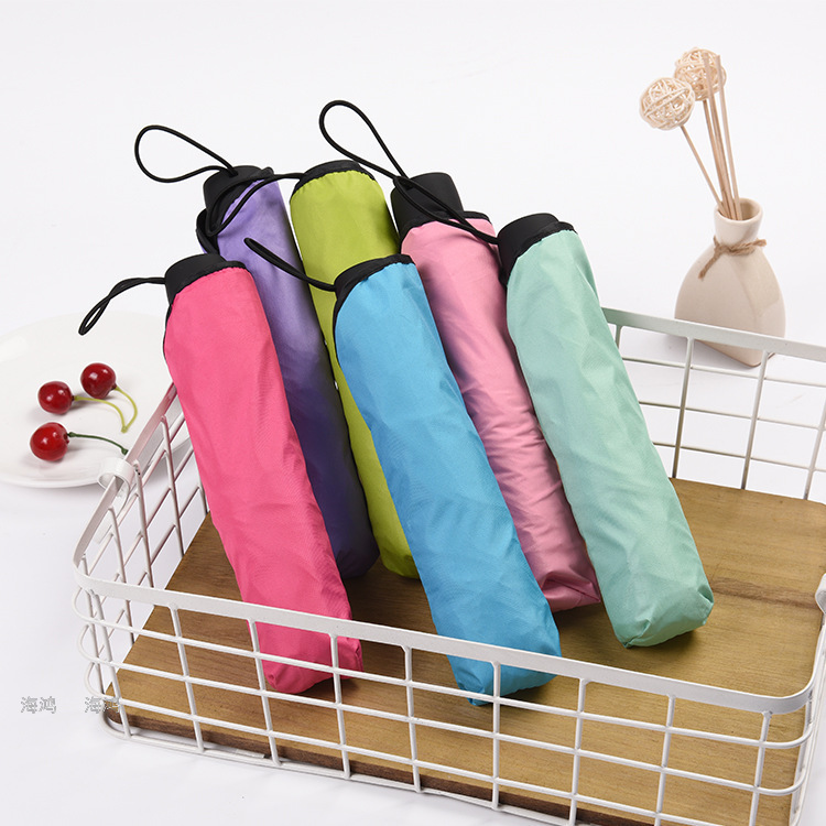 Umbrella Three Fold Water Blossom Umbrella Vinyl Umbrella Customized Logo Sun Umbrella Factory Direct Sales